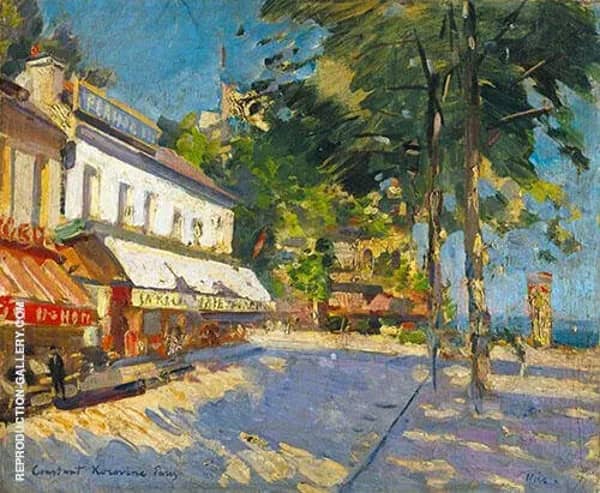 Street Scene Nice by Gustave Loiseau | Oil Painting Reproduction