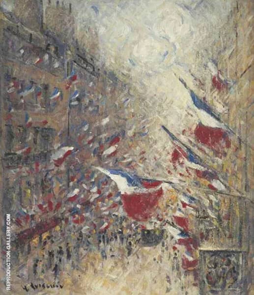 The 14th July in Paris c1925 | Oil Painting Reproduction