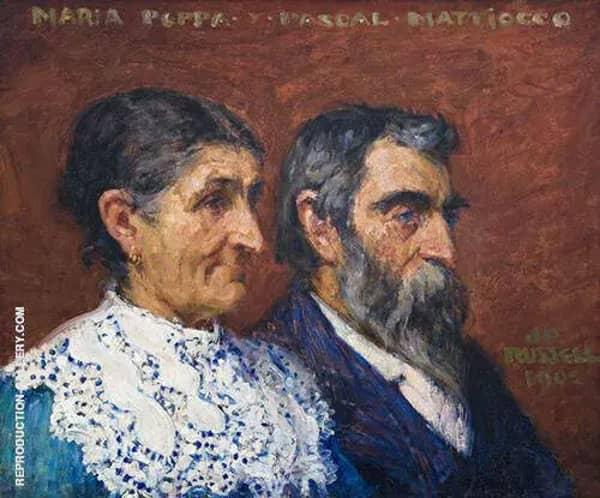 Les deux Mattiocco 1902 by John Peter Russell | Oil Painting Reproduction