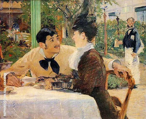 Chez le Pere Lathuille by Edouard Manet | Oil Painting Reproduction
