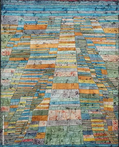 Highways and Byways 1929 by Paul Klee | Oil Painting Reproduction