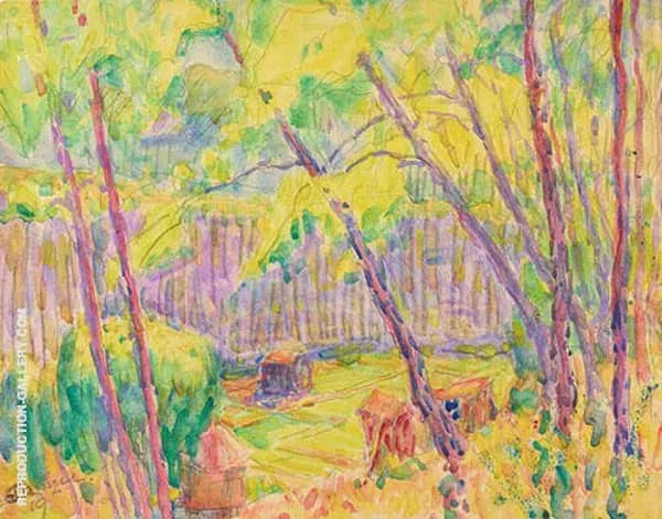 View Through Trees 1919 by John Peter Russell | Oil Painting Reproduction