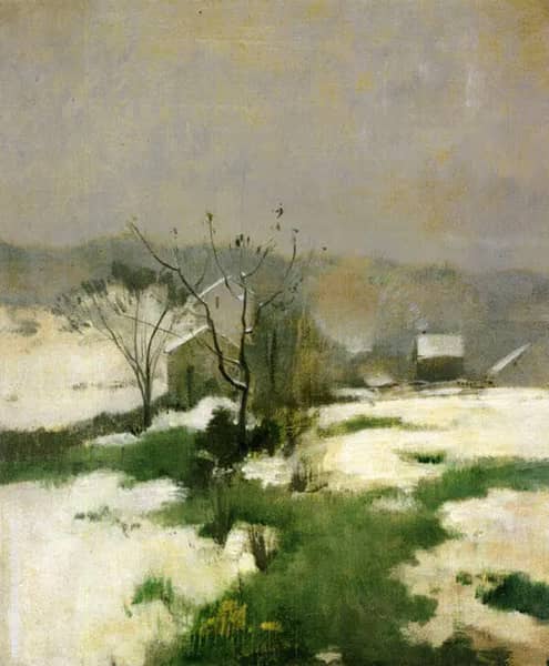 An Early Winter 1882 by John Henry Twachtman | Oil Painting Reproduction