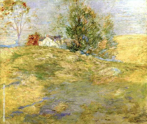 The Artist's Home in Autumn, Greenwich, Connecticut | Oil Painting Reproduction