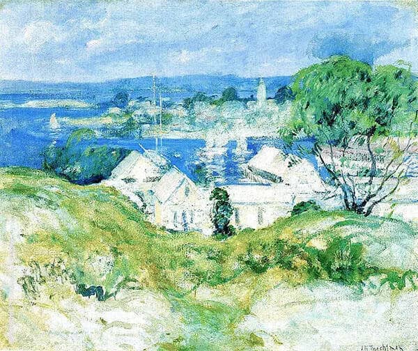Gloucester c1910 by John Henry Twachtman | Oil Painting Reproduction