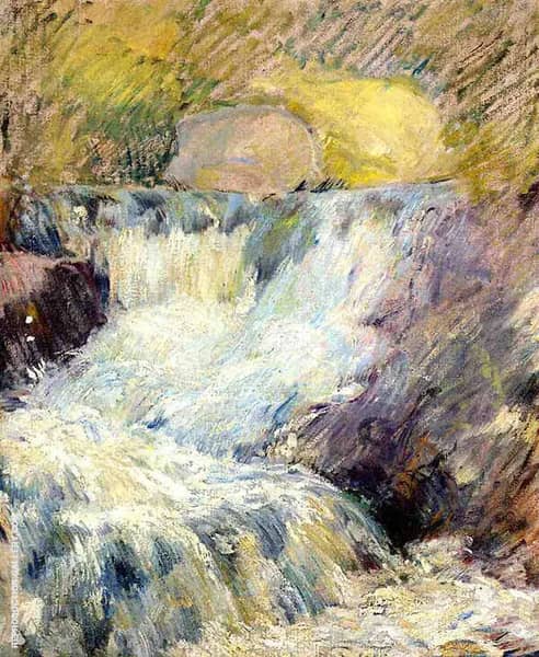 Horseneck Falls by John Henry Twachtman | Oil Painting Reproduction