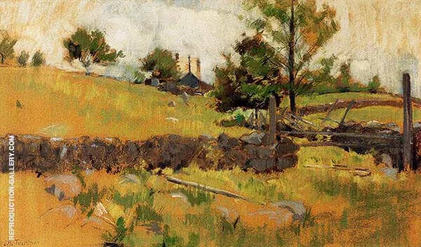 Spring Landscape 1891 by John Henry Twachtman | Oil Painting Reproduction