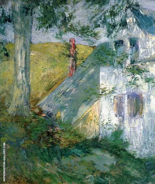 The Summer House by John Henry Twachtman | Oil Painting Reproduction