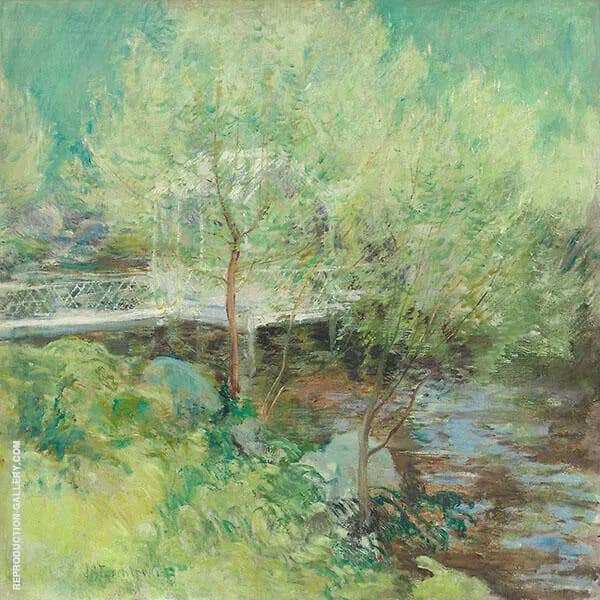 The White Bridge 1895 by John Henry Twachtman | Oil Painting Reproduction