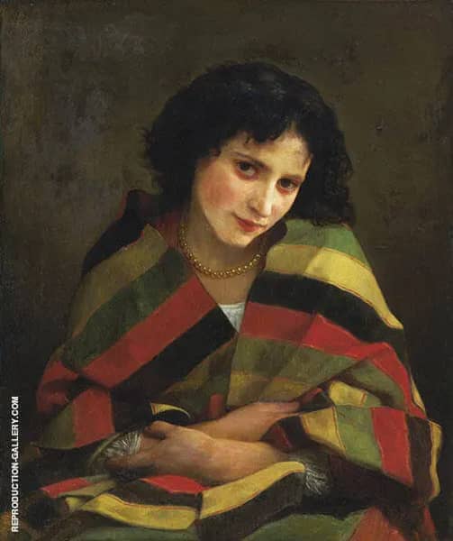 Frileuse by William-Adolphe Bouguereau | Oil Painting Reproduction