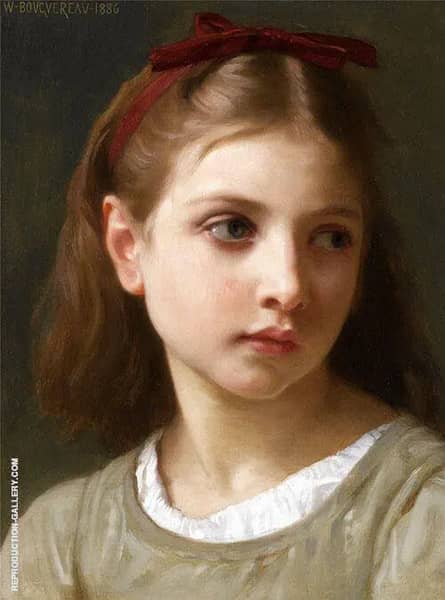 Girl 1886 by William-Adolphe Bouguereau | Oil Painting Reproduction