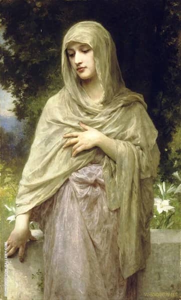 Modesty 1902 by William-Adolphe Bouguereau | Oil Painting Reproduction