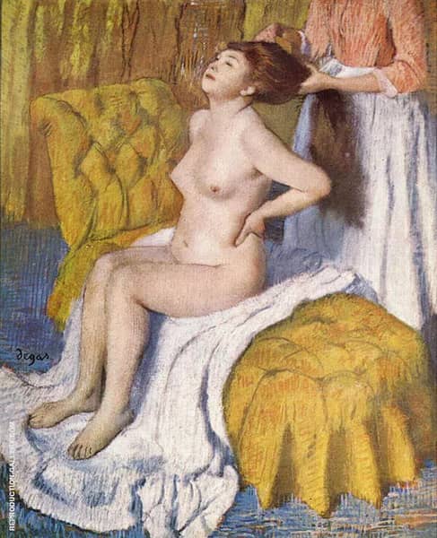 Woman Having her Hair Combed c1886 | Oil Painting Reproduction