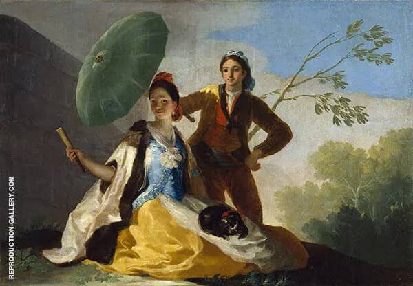 The Parasol c1777 by Francisco Goya | Oil Painting Reproduction
