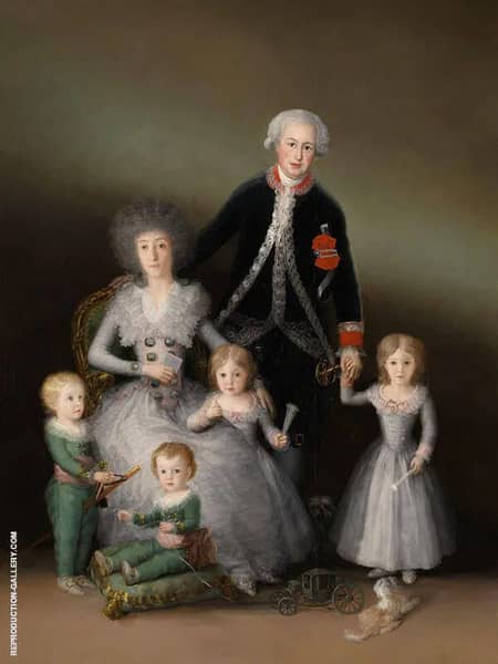 The Duke and Duchess of Osuna and their Children c1787 | Oil Painting Reproduction