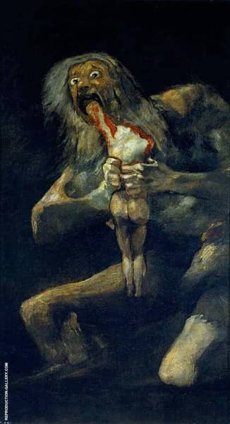Saturn Devouring his Son by Francisco Goya | Oil Painting Reproduction