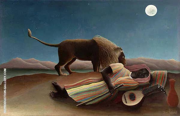 The Sleeping Gypsy 1897 by Henri Rousseau | Oil Painting Reproduction