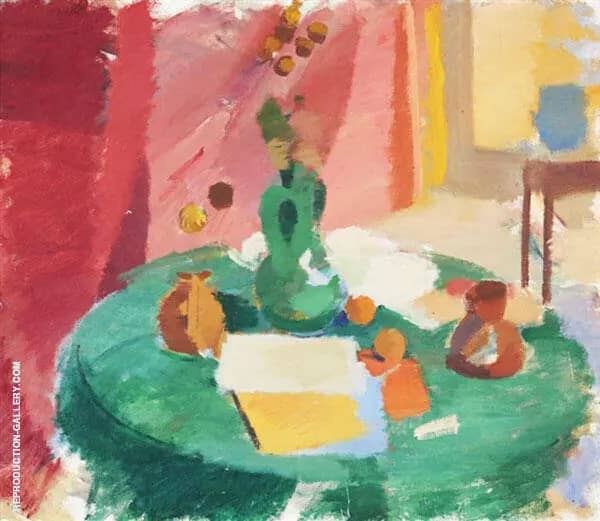 Still Life with Fruits and Books | Oil Painting Reproduction