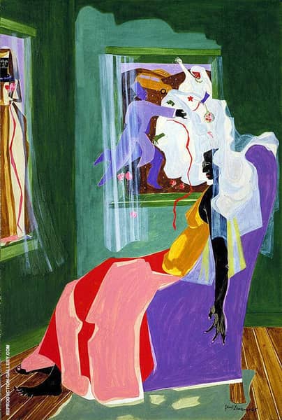 They Dreams No 2 1965 by Jacob Lawrence | Oil Painting Reproduction