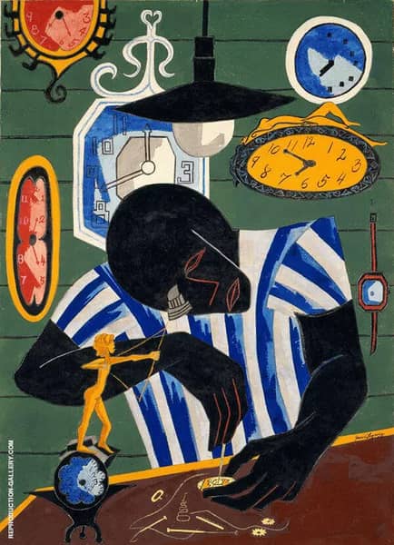 Watchmaker 1946 by Jacob Lawrence | Oil Painting Reproduction
