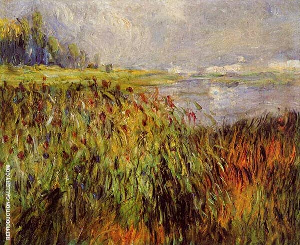Bulrushes on The Banks of The Seine 1874 | Oil Painting Reproduction