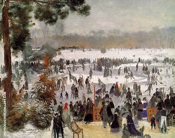 Skaters in The Boid de Boulogne 1868 | Oil Painting Reproduction