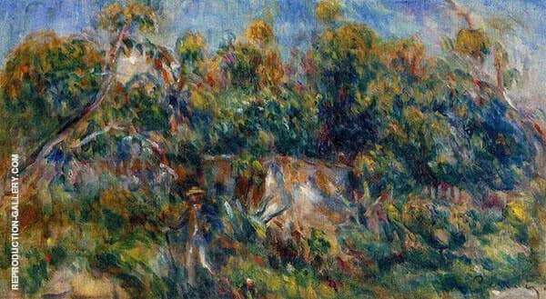 The Painter Taking a Stroll at Cagnes | Oil Painting Reproduction