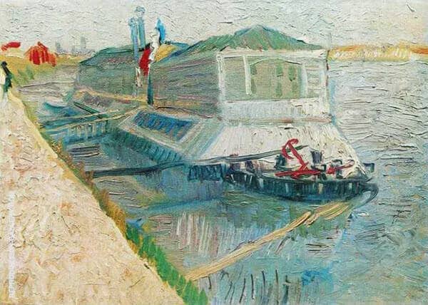 Bathing Float on The Seine at Asnieres | Oil Painting Reproduction