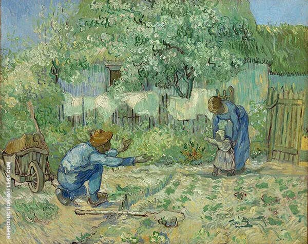 First Steps by Vincent van Gogh | Oil Painting Reproduction