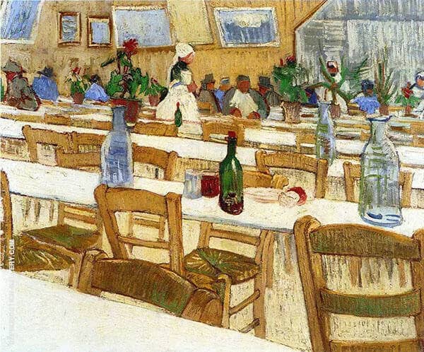 Interior of the Restaurant Carrel in Arles | Oil Painting Reproduction
