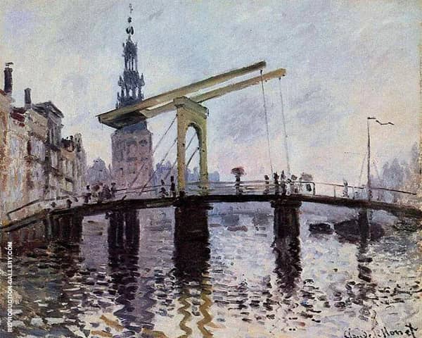 Bridge Amsterdam 1874 by Claude Monet | Oil Painting Reproduction