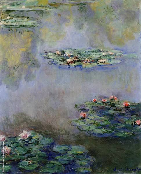 Water Lilies c1908 by Claude Monet | Oil Painting Reproduction