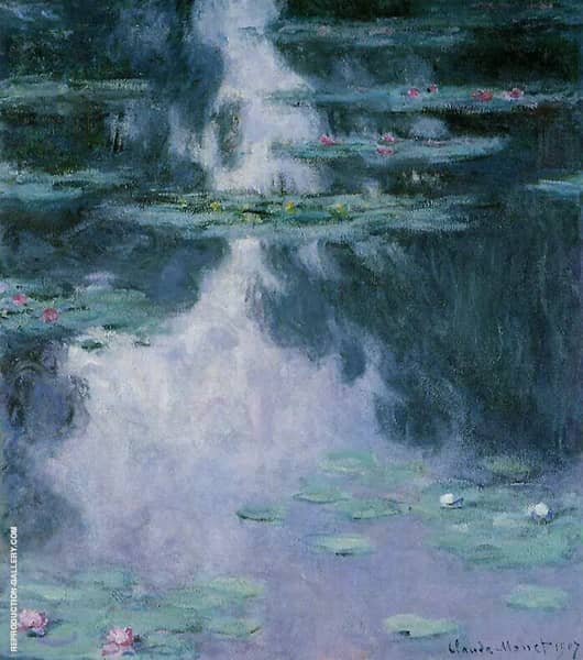 Water Lilies c1907-2 by Claude Monet | Oil Painting Reproduction