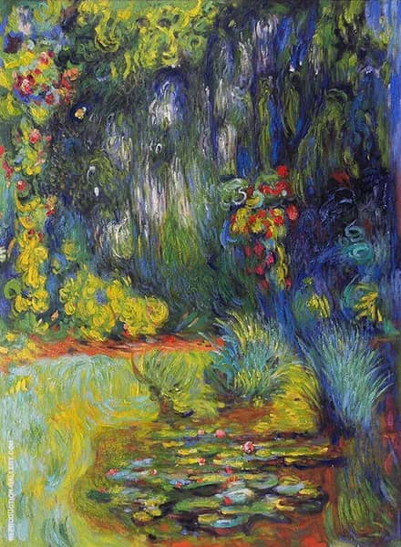 The Water Lily Pond 1918 by Claude Monet | Oil Painting Reproduction