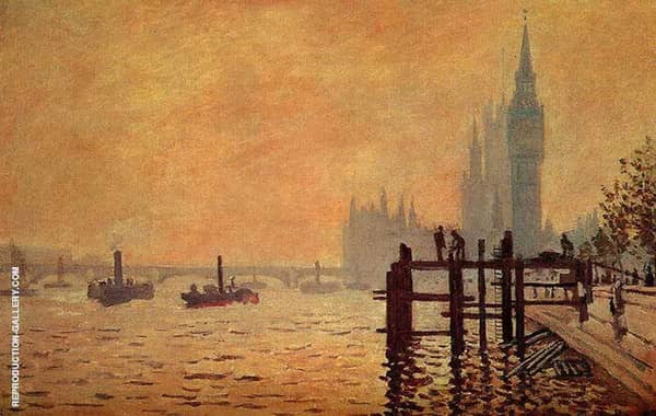 The Thames Below Westminster Sunset 1871 | Oil Painting Reproduction