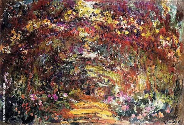 The Path under the Rose Trellises Giverny 1920 | Oil Painting Reproduction
