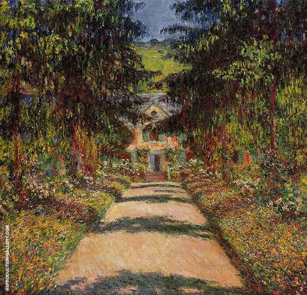 The Main Path Giverny 1900 by Claude Monet | Oil Painting Reproduction