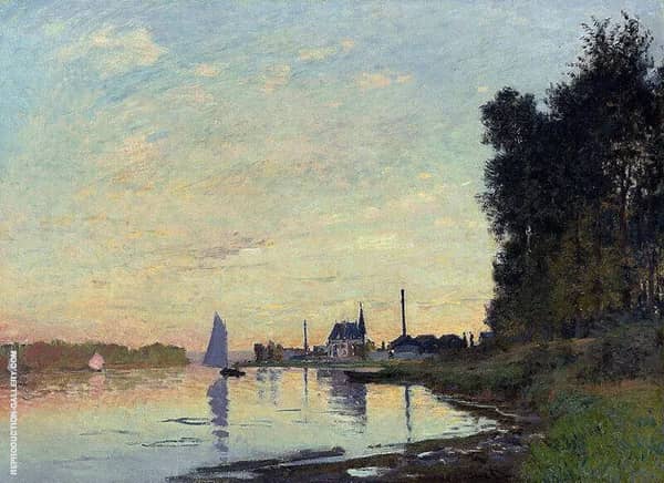 Argentuil Late Afternoon 1872 by Claude Monet | Oil Painting Reproduction