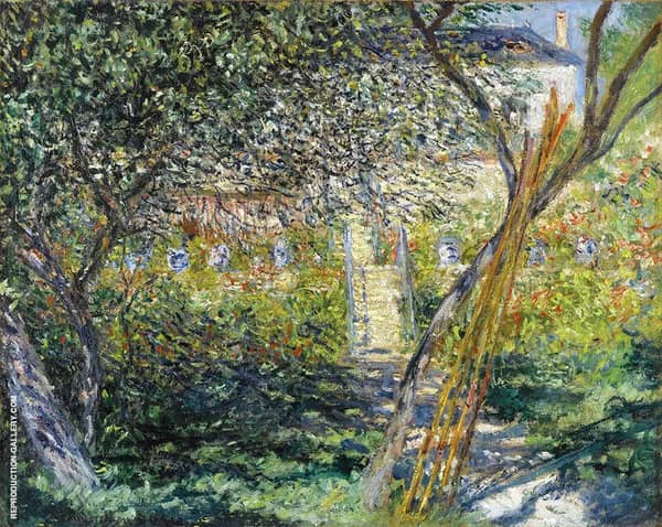 Garden at Vetheuil 1881 by Claude Monet | Oil Painting Reproduction