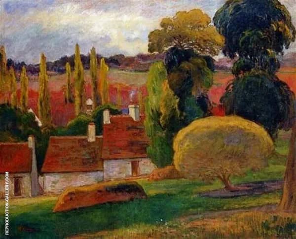A Farm in a Brittany c1894 by Paul Gauguin | Oil Painting Reproduction