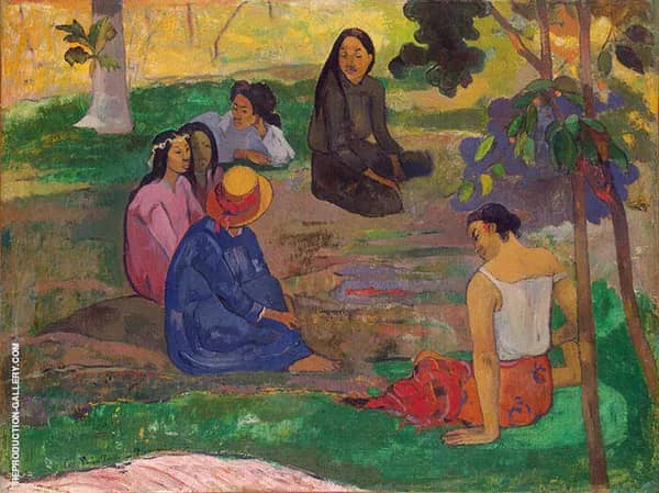 Les Parau Parau, Conversation 1891 | Oil Painting Reproduction