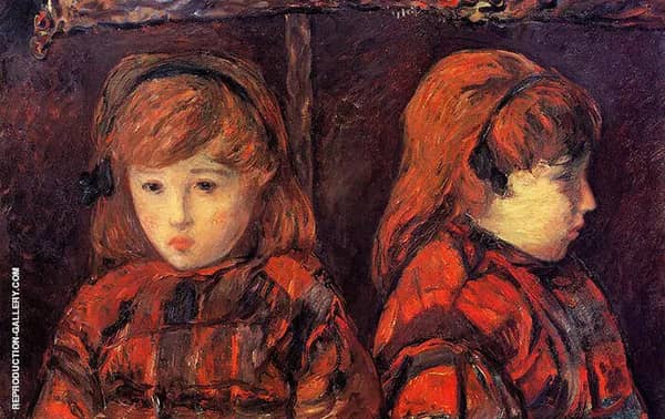 Double Portrait of a Young Girl Mademoiselle Lafuite 1883 | Oil Painting Reproduction