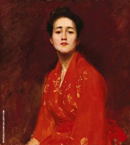Study of Girl in Japanese Dress | Oil Painting Reproduction