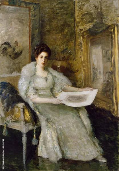Susan Watkins 1914 by William Merritt Chase | Oil Painting Reproduction