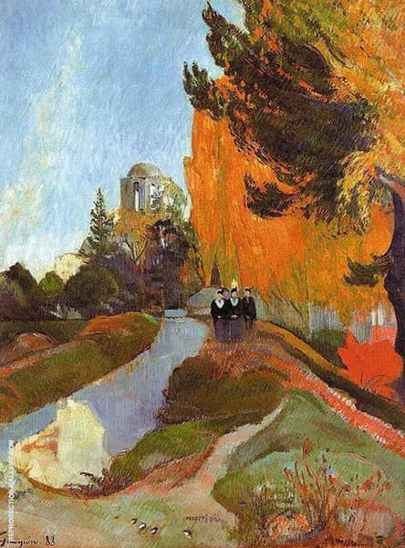 Les Alycamps 1888 by Paul Gauguin | Oil Painting Reproduction