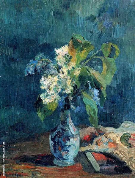 Lilac Bouquet 1885 by Paul Gauguin | Oil Painting Reproduction