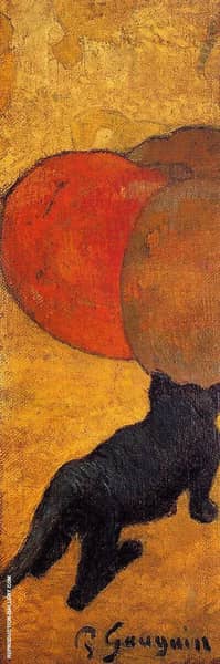 Little Cat 1888 by Paul Gauguin | Oil Painting Reproduction