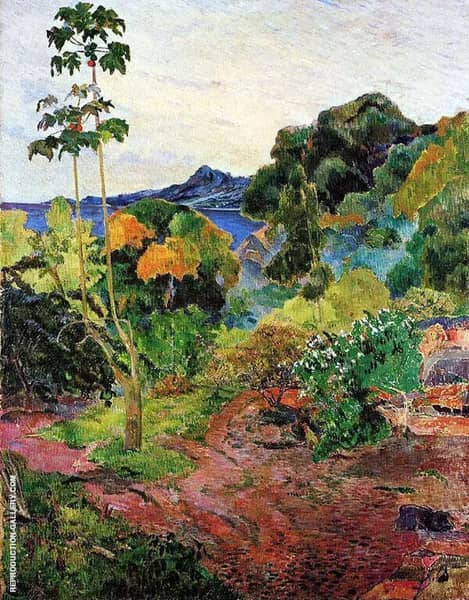 Tropical Vegetation Martinique, Bay of St. Pierre 1887 | Oil Painting Reproduction