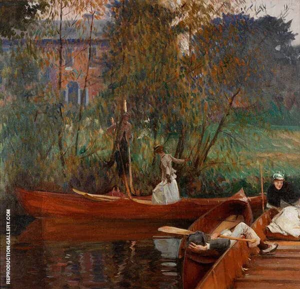 A Boating Party 1889 by John Singer Sargent | Oil Painting Reproduction
