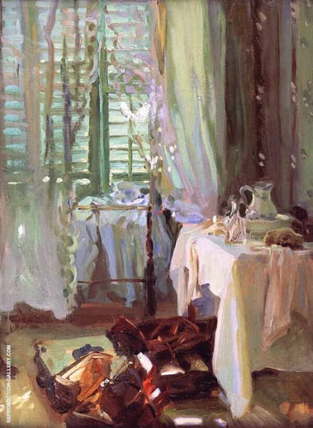 A Hotel Room 1906 by John Singer Sargent | Oil Painting Reproduction